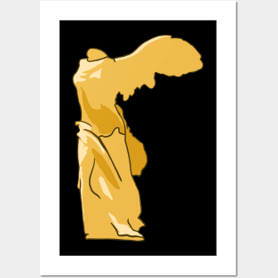 Winged Victory of Samothrace - Golden Version Posters and Art